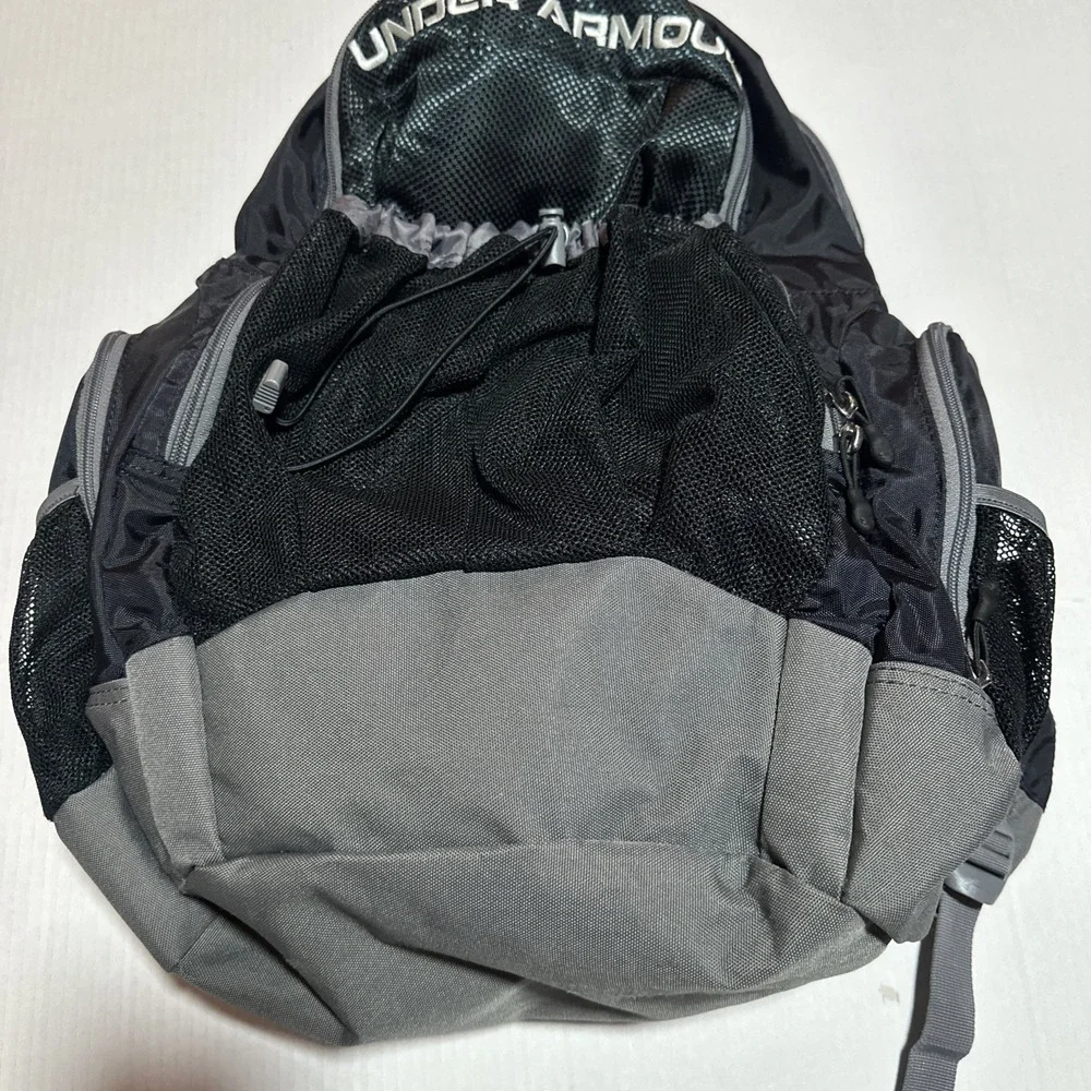 Under Armour Backpack Protect This House Gray Black  14